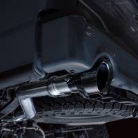 AWE Tuning - AWE 2021+ Ford F-150 Tremor (w/ Bumper Cutouts) 0FG Non-Resonated Catback -Diamond Black Tips - Image 4