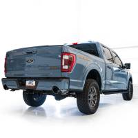 AWE Tuning - AWE 2021+ Ford F-150 Tremor (w/ Bumper Cutouts) 0FG Non-Resonated Catback -Diamond Black Tips - Image 9