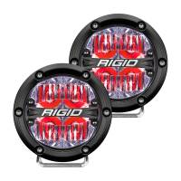 Rigid Industries - RIGID 360-Series 4 Inch Off-Road LED Light, Drive Beam, Red Backlight, Pair - Image 1