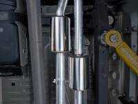 AWE Tuning - AWE 4th Gen GM 1500 6.2L 0FG Catback Split Rear Exit (w/ Bumper Cutouts) - Quad Chrome Tips - Image 2