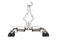 AWE Tuning - AWE 2019+ BMW M340i (G20) Non-Resonated Touring Edition Exhaust - Quad Diamond Black Tips - Image 9