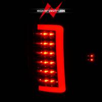 ANZO Headlights, Tail Lights and More  - ANZO 2007-2013 GMC Sierra LED Tail Lights w/ Light Bar Black Housing Smoke Lens - Image 2