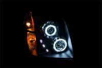 ANZO Headlights, Tail Lights and More  - ANZO 2007-2014 Gmc Yukon Projector Headlights w/ Halo Black (CCFL) - Image 2