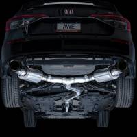 AWE Tuning - AWE 22+ Honda Civic Si/Acura Integra Touring Edition Catback Exhaust - Dual Diamond Black Tip - Image 10