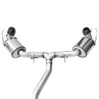 AWE Tuning - AWE 22+ Honda Civic Si/Acura Integra Touring Edition Catback Exhaust - Dual Diamond Black Tip - Image 12
