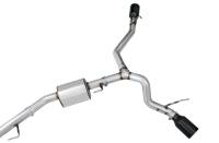 AWE Tuning - AWE 20-21 Jeep Gladiator JT 3.6L Tread Edition Cat-Back Dual Exhaust - Diamond Black Tip - Image 9