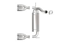 aFe Power (Advanced FLOW Engineering) - aFe Rebel Series 2.5in 409 SS Axle-Back Exhaust Polished 07-18 Jeep Wrangler (JK) V6-3.6L/3.8L - Image 5
