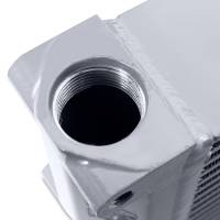 Mishimoto - Mishimoto Heavy-Duty Oil Cooler - 17in. Same-Side Outlets - Silver - Image 2