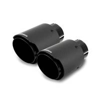 Mishimoto - Mishimoto 2x Carbon Fiber Muffler Tip 2.5in Inlet 3.5in Outlet Black - Image 1