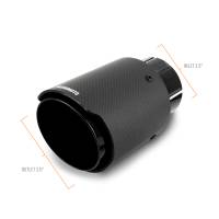 Mishimoto - Mishimoto 2x Carbon Fiber Muffler Tip 2.5in Inlet 3.5in Outlet Black - Image 2