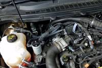 J&L Oil Separator Co - J&L 2015-2022 Ford Edge Sport/ST Passenger Side Oil Separator 3.0 - Clear Anodized - Image 2