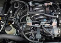 J&L Oil Separator Co - J&L 16-22 Nissan Titan 5.6L Passenger Side Oil Separator 3.0 - Black Anodized - Image 2