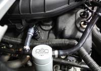 J&L Oil Separator Co - J&L 11-17 Ford Mustang V6 Passenger Side Oil Separator 3.0 - Clear Anodized - Image 2