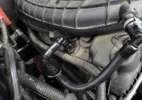 J&L Oil Separator Co - J&L 11-17 Ford Mustang V6 Passenger Side Oil Separator 3.0 V2 - Black Anodized - Image 2