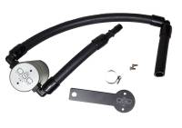 J&L Oil Separator Co - J&L 18-22 Kia Stinger GT 3.3TT Passenger Side Oil Separator 3.0 - Clear Anodized - Image 2