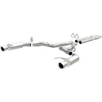 MagnaFlow Exhaust Products - MagnaFlow Cat Back, SS, 3in, Competition, Dual Split Polished 4.5in Tips 2015 Ford Mustang GT V8 5.0 - Image 1
