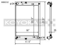 Koyorad Cooling Systems - Koyo KH Series Aluminum Radiator 16-16 Mazda Miata MX-5 2.0L I4 (MT) - Image 2