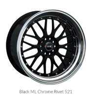 XXR Wheel Rim 521 17X7 5x100/5x114.3 ET38 73.1CB Black / ML