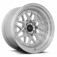 Vors Wheels Rim VR7 15x8 4x100/4x114.3 ET0 73.1CB Silver Machine Face Lip Chrome Rivet
