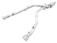 AWE 09-18 RAM 1500 5.7L (w/Cutouts) 0FG Dual Rear Exit Cat-Back Exhaust - Chrome Silver Tips