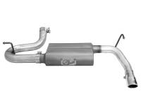 aFe Power (Advanced FLOW Engineering) - aFe Scorpion 2-1/2in Alum Steel Axle-Back Exhaust w/Polished Tip 07-18 Jeep Wrangler JK V6-3.6/3.8L - Image 2