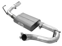 aFe Power (Advanced FLOW Engineering) - aFe Scorpion 2-1/2in Alum Steel Axle-Back Exhaust w/Polished Tip 07-18 Jeep Wrangler JK V6-3.6/3.8L - Image 3