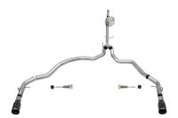 Corsa 2021-2025 Ford F-150 SuperCab/6.5in Bed 5.0L V8 Xtreme Cat-Back Dual Rear Exit-Black PVD