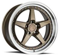 Aodhan Wheels Rim DS05 18x8.5 5x114.3 73.1CB ET35 Bronze w/Machined Lip
