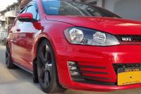 Rally Armor - Rally Armor 2015+ VW Golf/GTI/TSI UR Black Mud Flap w/ White Logo - Image 2