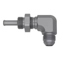 DeatschWerks - DeatschWerks 8AN Male Flare To 5/16in. Male Barb Bulkhead Adapter 90-Degree (Incl. Nut) - Image 2