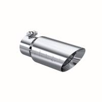 MBRP Exhaust - MBRP Universal Tip 4in OD 3in Inlet 10in Length Dual Wall Angled End T304 - Image 1
