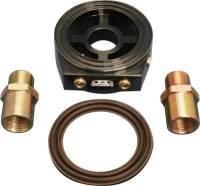 BLOX Racing Oil Filter Block Adapter Black / For Oil Pressure / Oil Temperature