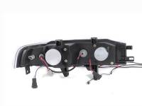 ANZO Headlights, Tail Lights and More  - ANZO 1990-1993 Honda Accord Projector Headlights w/ Halo Black 1pc - Image 2