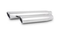 Vibrant Performance - Vibrant Performance 3in Round SS Truck/SUV Exh Tip (Single wall Angle Cut Rolled Edge) - 2.5in inlet 11in long - Image 1