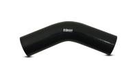 Vibrant Performance - Vibrant Performance 4 Ply Reinforced Silicone Elbow Connector - 3.5in I.D. - 45 deg. Elbow (BLACK) - Image 1