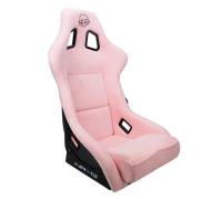 NRG Innovations - NRG Innovations FRP Bucket Seat PRISMA Edition W/ pearlized Back Pink Alcantara - Large - Image 2