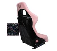 NRG Innovations - NRG Innovations FRP Bucket Seat PRISMA Edition W/ pearlized Back Pink Alcantara - Large - Image 4