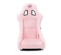 NRG Innovations - NRG Innovations FRP Bucket Seat Prisma Edition w/ Pearlized Back and Pink Alcantara (Medium) - Image 1