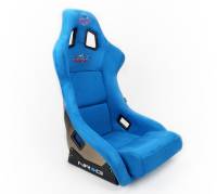 NRG Innovations - NRG Innovations FRP Bucket Seat ULTRA Edition - Large (Blue Alcantara/Gold Glitter Back) - Image 2