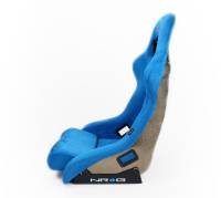 NRG Innovations - NRG Innovations FRP Bucket Seat ULTRA Edition - Large (Blue Alcantara/Gold Glitter Back) - Image 7