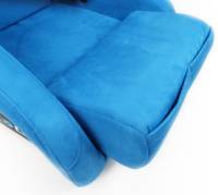 NRG Innovations - NRG Innovations FRP Bucket Seat ULTRA Edition - Large (Blue Alcantara/Gold Glitter Back) - Image 9