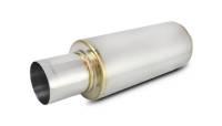 Vibrant Performance - Vibrant Performance TPV Round Muffler (23in Long) with 4in Round Tip Straight Cut - 2.5in inlet I.D. - Image 1
