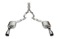 Corsa 24+ Ford Mustang GT Conv. Xtreme Cat-Back Ex. Sys. 3.0in Dual Rear Ex w/4.5in StraightCut Tips