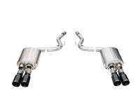Corsa 2024-2025 Ford Mustang V8 5.0L 3in Axle-Back Exhaust System w/ Twin 4in Black Straight Tips