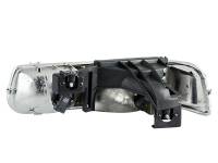ANZO Headlights, Tail Lights and More  - ANZO 1999-2002 Chevrolet Silverado 1500 Crystal Headlights Black - Image 2