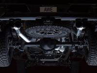 AWE Tuning - AWE 22-23 GMC Sierra 1500 AT4X 6.2L 0FG Catback Split Dual (Flat Bumper) - Diamond Black Tips - Image 7