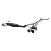 Flowmaster - Flowmaster 13-14 Camaro 6.2L Quad Tip American Thunder Cat-Back System 409S - Dual Rear Exit - Image 1