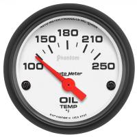 AutoMeter Phantom 52mm Oil Temp 100-250 F Electronic Gauge Kit