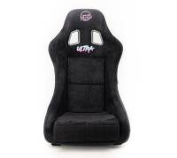 NRG Innovations - NRG Innovations FRP Bucket Seat ULTRA Edition - Medium (Black Alcantara/Gold Glitter Back) - Image 1