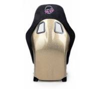 NRG Innovations - NRG Innovations FRP Bucket Seat ULTRA Edition - Medium (Black Alcantara/Gold Glitter Back) - Image 5